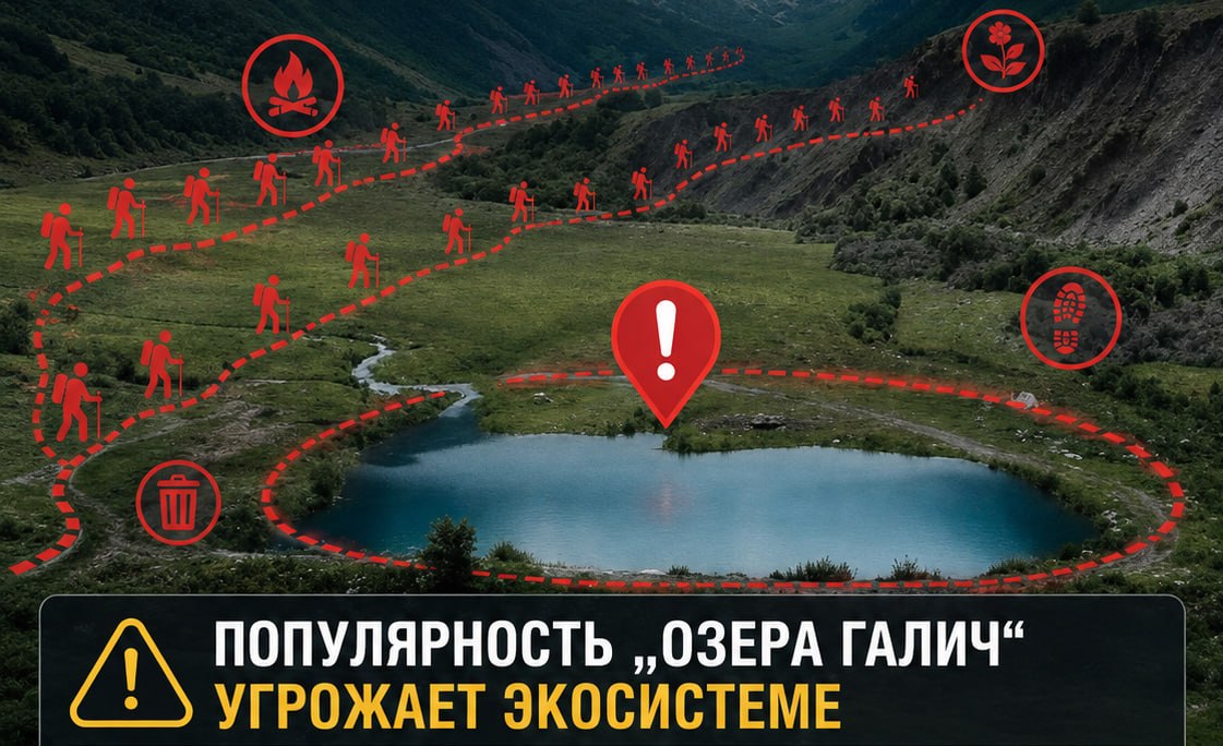 «Озеро Галич» не выдерживает популярности: туристический бум угрожает Мидаграбинской долине